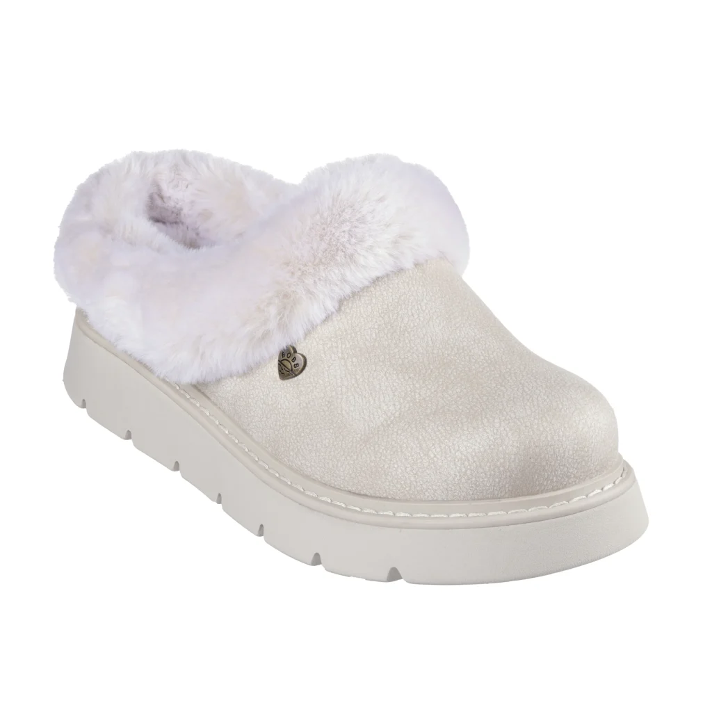 خرید کفش پشت باز کرم زنانه اسکچرز مدل 114762 OFWT BOBS Keepsakes Lite – Cozy Blend از کایانا اسپرت نمایندگی اسکیچرز