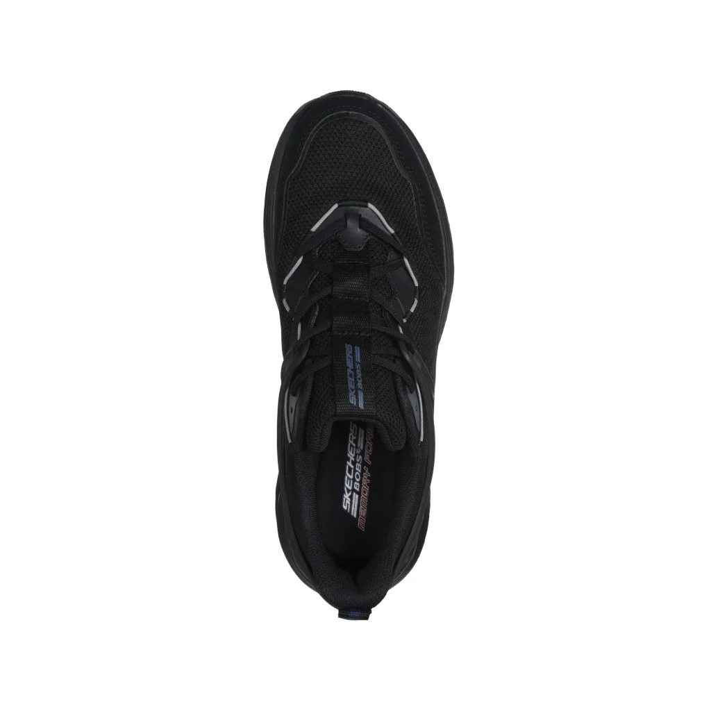 خرید کفش مشکی مردانه اسکچرز مدل 118221 BBK BOBS Sport Squad Waves – Tide Up از کایانا نمایندگی اسکیچرز