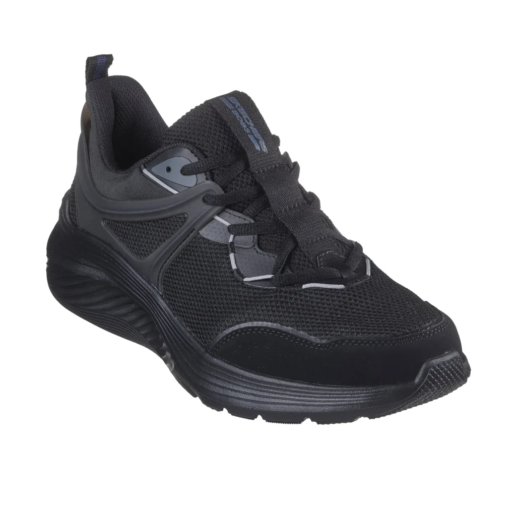 خرید کفش مشکی مردانه اسکچرز مدل 118221 BBK BOBS Sport Squad Waves – Tide Up از کایانا نمایندگی اسکیچرز