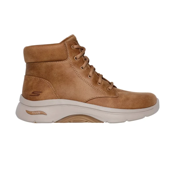 خرید و قیمت نیم بوت عسلی زنانه اسکچرز مدل 144558 BBK Go Walk Arch Fit 2.0 - Mountain View از کایانا نمایندگی اسکیچرز