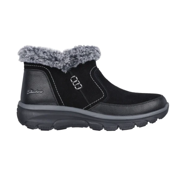 خرید نیم بوت مشکی زنانه اسکچرز مدل 167403 BLK Relaxed Fit: Easy Going - Warm Escape کایانا از نمایندگی اسکیچرز