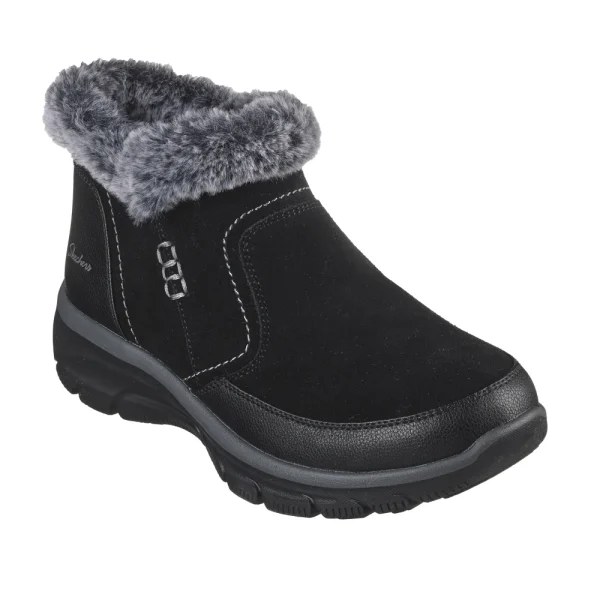 خرید نیم بوت مشکی زنانه اسکچرز مدل 167403 BLK Relaxed Fit: Easy Going - Warm Escape کایانا از نمایندگی اسکیچرز
