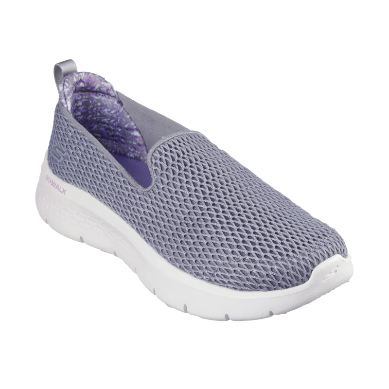 خرید کفش بدون بند طوسی زنانه اسکچرز مدل 124834 GYLV Go Walk Flex - Sadi از کایانا نمایندگی اسکیچرز ایران