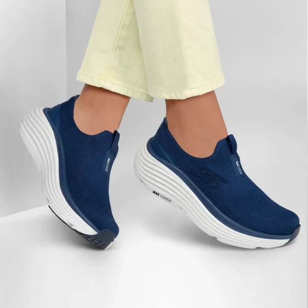 خرید کفش بدون بند سرمه‌ای زنانه اسکچرز مدل 129481 NVY Max Cushioning Endeavour - Sarasota از کایانا نمایندگی اسکیچرز