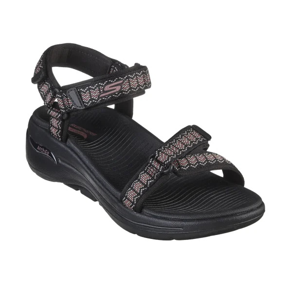 خرید صندل مشکی زنانه اسکچرز مدل 140256 BLK Go Walk Arch Fit - Affinity از کایانا اسپرتس