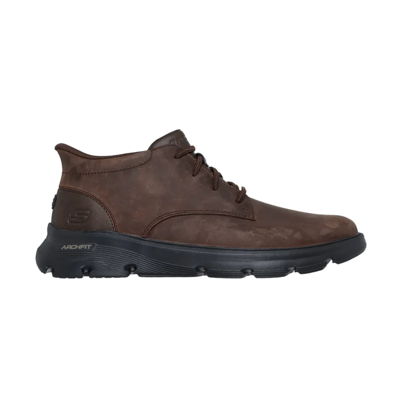 خرید نیم بوت قهوه‌ای مردانه اسکچرز مدل 205514 راحتپوش اصل COC Slip-ins Relaxed Fit: Arch Fit Garza - Ridley از کایانا نمایندگی اسکیچرز