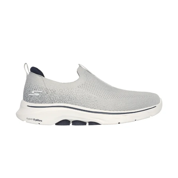 خرید کفش بدون بند طوسی مردانه اسکچرز مدل 216633 GYNV Go Walk 7 از کایانا نمایندگی اسکیچرز