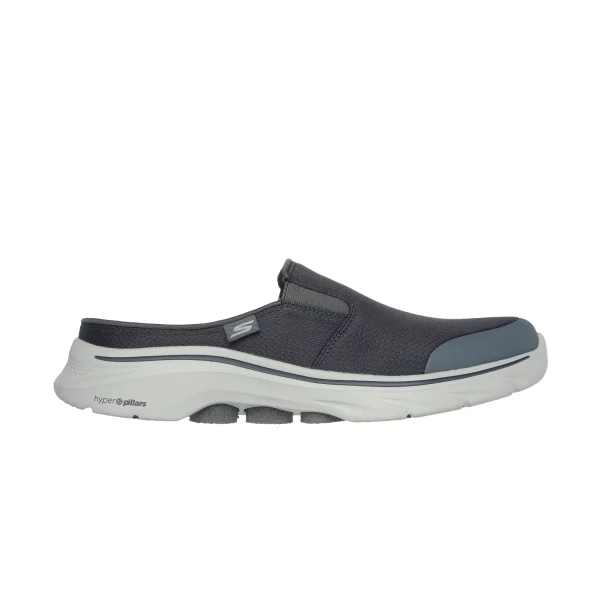 کفش طوسی پشت باز مردانه اسکچرز مدل 216645 CHAR Go Walk 7 - Cabrio 2 از کایانا نمایندگی اسکیچرز