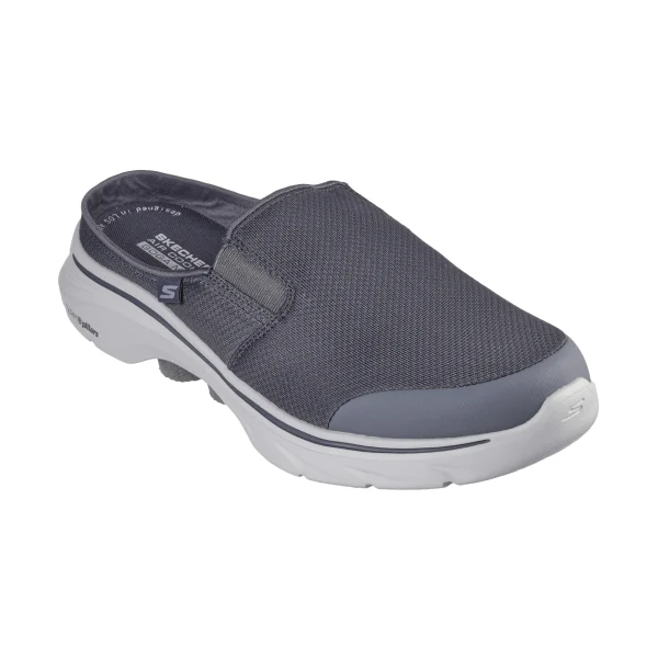 کفش طوسی پشت باز مردانه اسکچرز مدل 216645 CHAR Go Walk 7 - Cabrio 2 از کایانا نمایندگی اسکیچرز