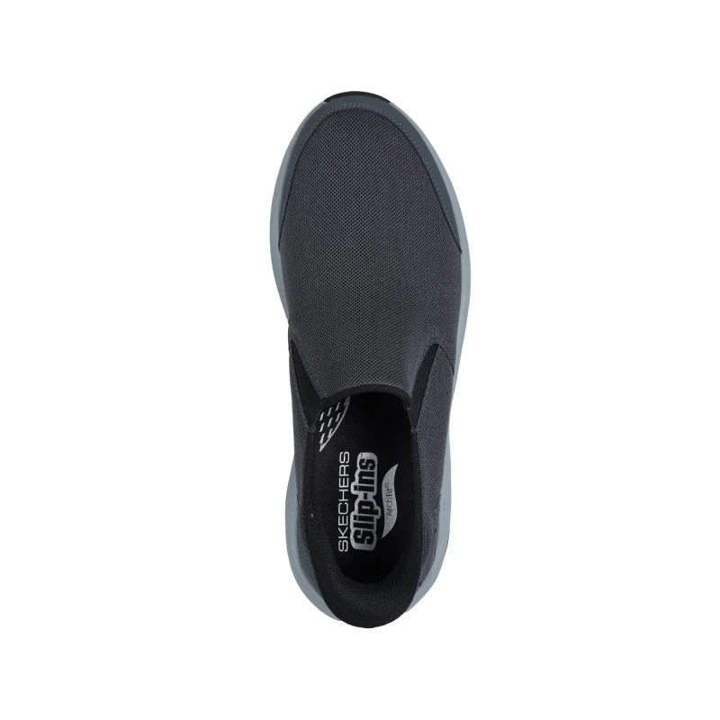 خرید کفش طوسی بدون بند طبی مردانه اسکچرز مدل 217000 CCBK Go Walk Stability 2.0 - Charles از کایانا نمایندگی اسکیچرز
