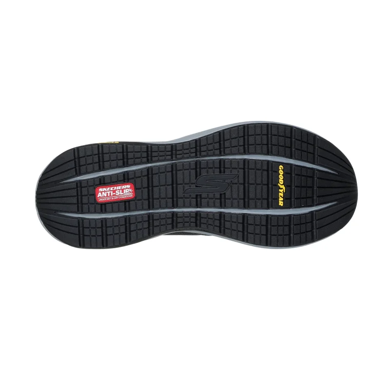 خرید کفش طوسی بدون بند طبی مردانه اسکچرز مدل 217000 CCBK Go Walk Stability 2.0 - Charles از کایانا نمایندگی اسکیچرز