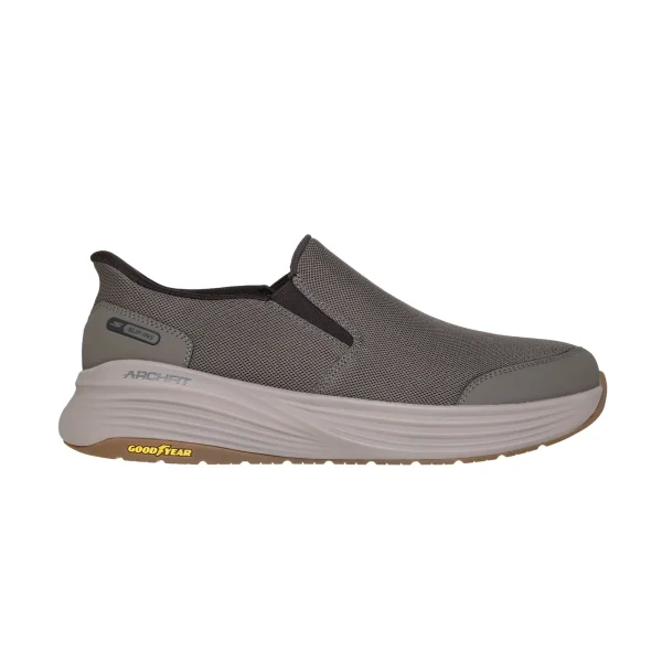 خرید کفش بدون بند قهوه‌ای مردانه اسکچرز مدل 217000 DKTP Go Walk Stability 2.0 - Charles کفی طبی پیاده روی از کایانا