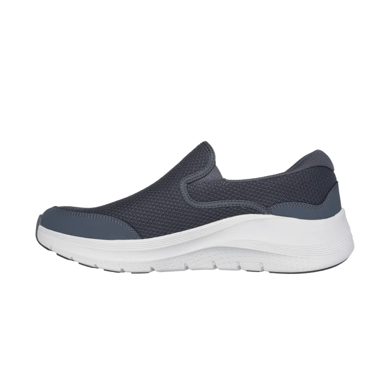 خرید کفش بدون بند طوسی مردانه اسکچرز پنجه پهن مدل 232706WW CHAR Arch Fit 2.0 - Vallo از کایانا نمایندگی اسکیچرز