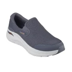 خرید کفش بدون بند طوسی مردانه اسکچرز پنجه پهن مدل 232706WW CHAR Arch Fit 2.0 - Vallo از کایانا نمایندگی اسکیچرز