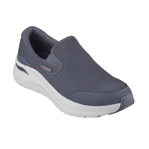 خرید کفش بدون بند طوسی مردانه اسکچرز پنجه پهن مدل 232706WW CHAR Arch Fit 2.0 - Vallo از کایانا نمایندگی اسکیچرز