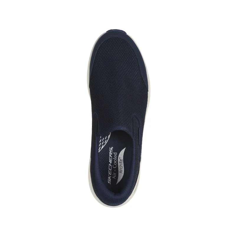 خرید کفش بدون بند سرمه‌ای مردانه اسکچرز پنجه پهن مدل 232706WW NVY Arch Fit 2.0 - Vallo از کایانا نمایندگی اسکیچرز تهران