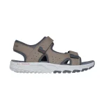 خرید صندل طبیعت گردی خاکی قهوه‌ای مردانه اسکچرز مدل 237588 NTGY Escape Plan Trail - Sandal Forever Pursuit از کایانا نمایندگی اسکیچرز