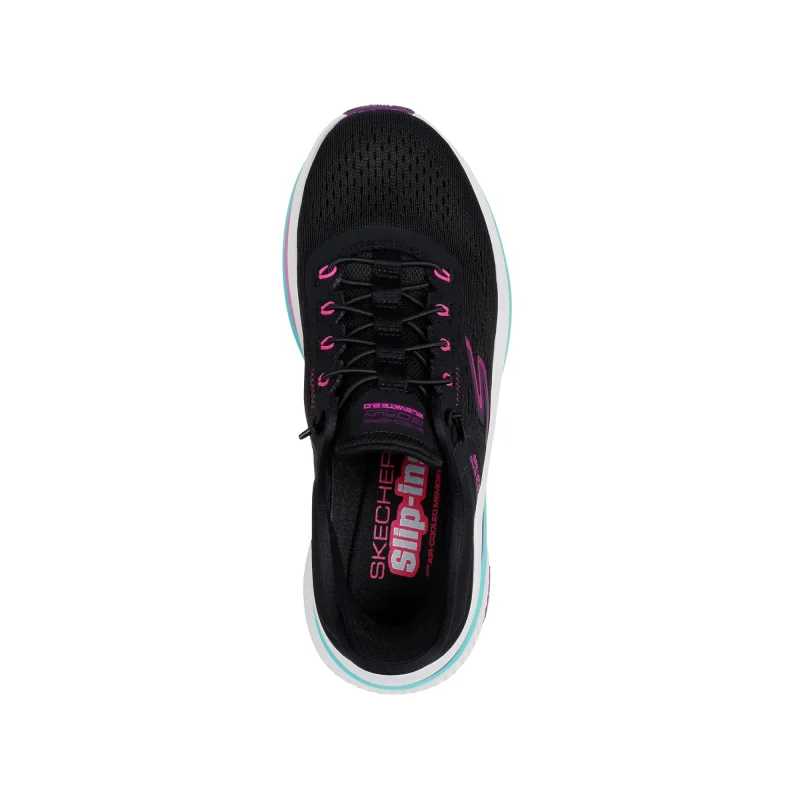 خرید کفش مشکی بندکشی زنانه اسکچرز مدل 129006 BKPK Go Run Elevate 2.0 - Banyan اورجینال از نمایندگی اسکیچرز تهران