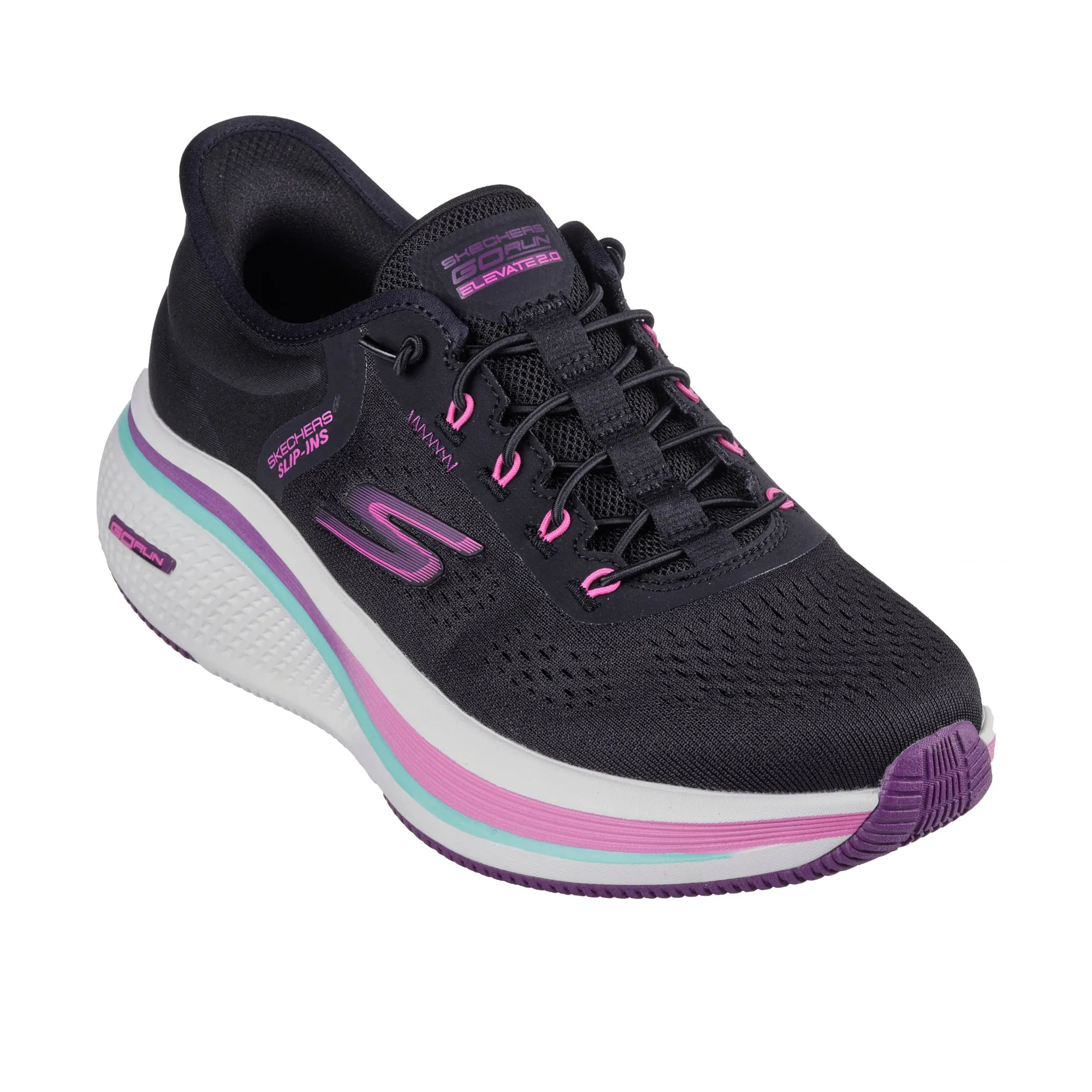 خرید کفش مشکی بندکشی زنانه اسکچرز مدل 129006 BKPK Go Run Elevate 2.0 - Banyan اورجینال از نمایندگی اسکیچرز تهران خرید کفش مشکی بندکشی زنانه اسکچرز مدل 129006 BKPK Go Run Elevate 2.0 - Banyan اورجینال از نمایندگی اسکیچرز تهران
