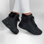 خرید کفش نیم بوت مشکی زنانه اسکچرز مدل 167274 BBK UNO Rugged - Fall Air از کایانا اسپرت نمایندگی اسکیچرز