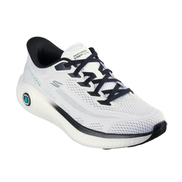کفش رانینگ سفید مردانه اسکچرز مدل 220661 WBK Slip-ins: Arch Fit Go Run Anywhere - Ember اورجینال از کایانا نمایندگی اسکیچرز تهران