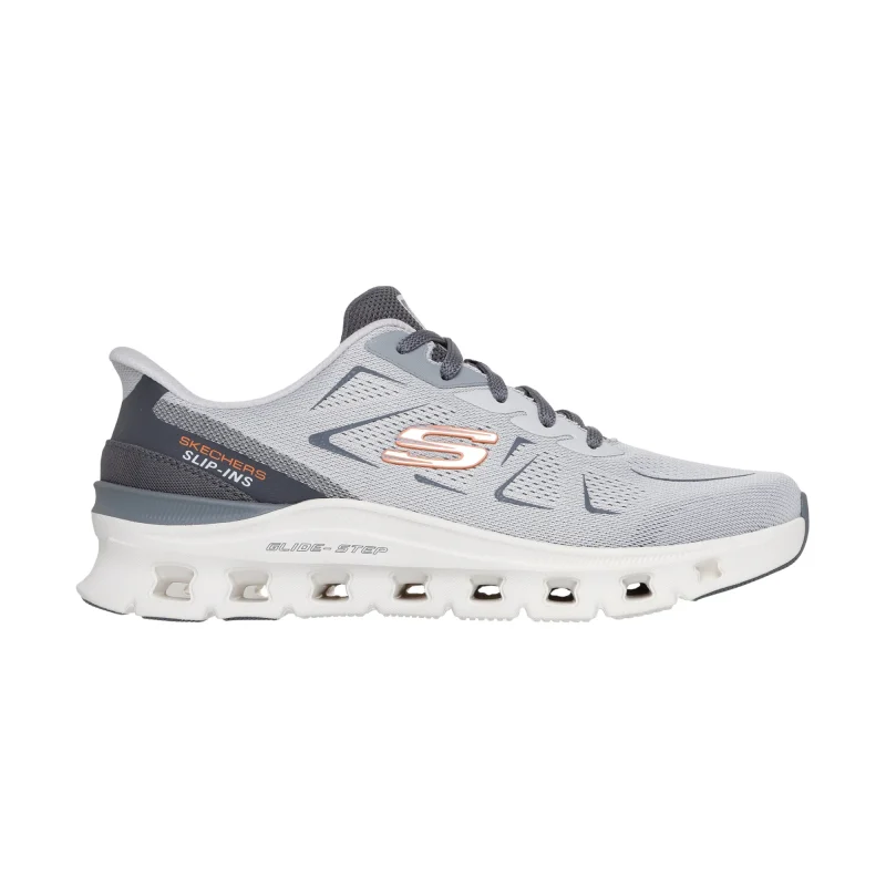 خرید کفش روزمره طوسی مردانه اسکچرز مدل 232948 GYOR Slip-ins: Glide-Step Pro - Vextra اورجینال از کایانا اسپرتس نمایندگی اسکیچرز ونک