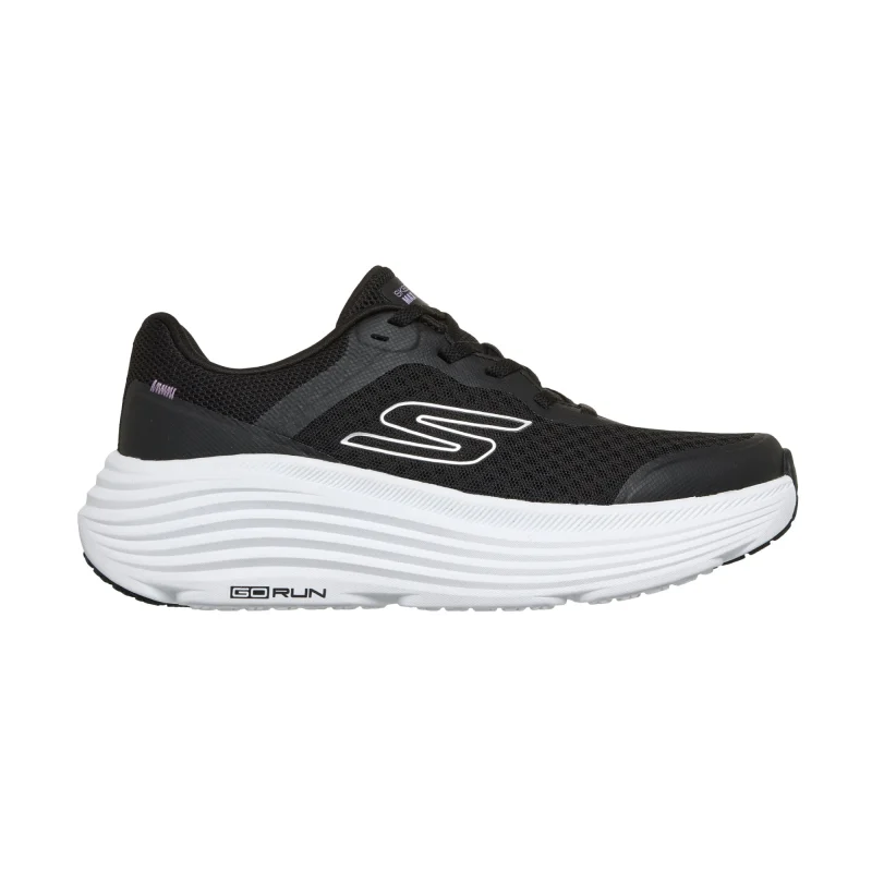 خرید کفش مشکی سفید زنانه اسکچرز مدل 129470 BKW Go Run Max Cushioning Endeavour از کایانا اسپرتس نمایندگی اسکیچرز