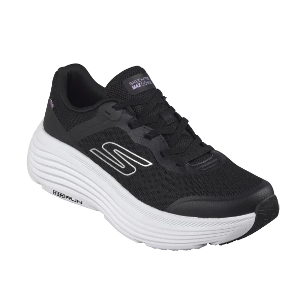 خرید کفش مشکی سفید زنانه اسکچرز مدل 129470 BKW Go Run Max Cushioning Endeavour از کایانا اسپرتس نمایندگی اسکیچرز