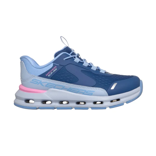 خرید کفش سرمه‌ای دخترانه اسکچرز مدل 303654L NVPW Slip-ins: Glide-Step - Vista Lane راحت پوش اصل از ککایانا اسپرتس اسکیچرز تهران
