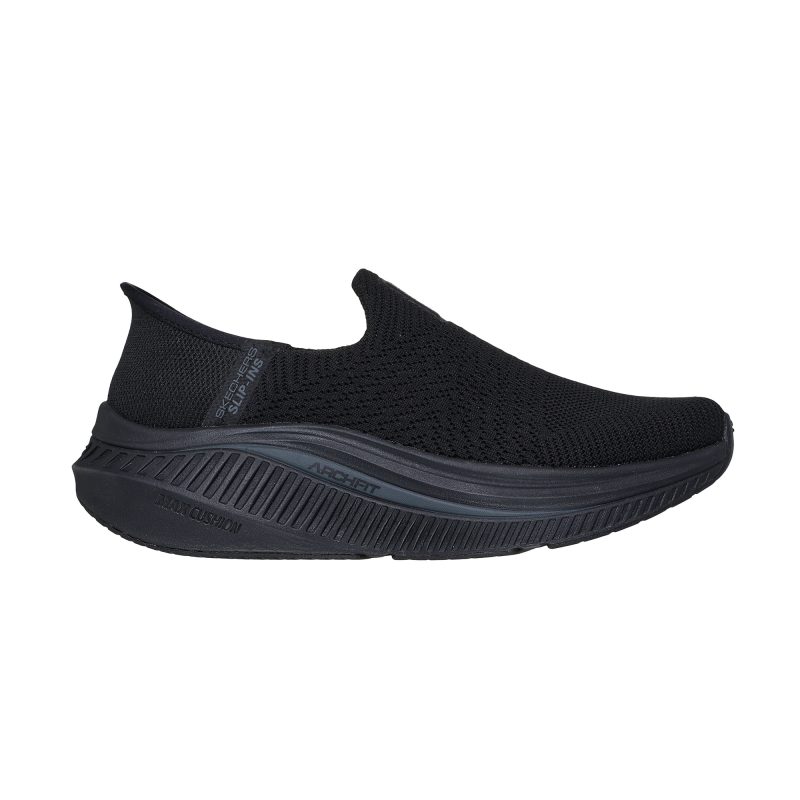 خرید کفش مشکی بدون بند زنانه آسان پوش اسکچرز مدل 125586 BBK Slip-ins: Go Walk Max Cushioning Arch Fit - Camila از کایانا اسپرتس