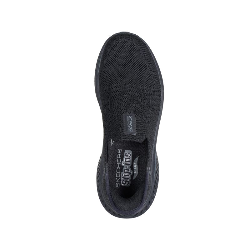 خرید کفش مشکی بدون بند زنانه آسان پوش اسکچرز مدل 125586 BBK Slip-ins: Go Walk Max Cushioning Arch Fit - Camila از کایانا اسپرتس