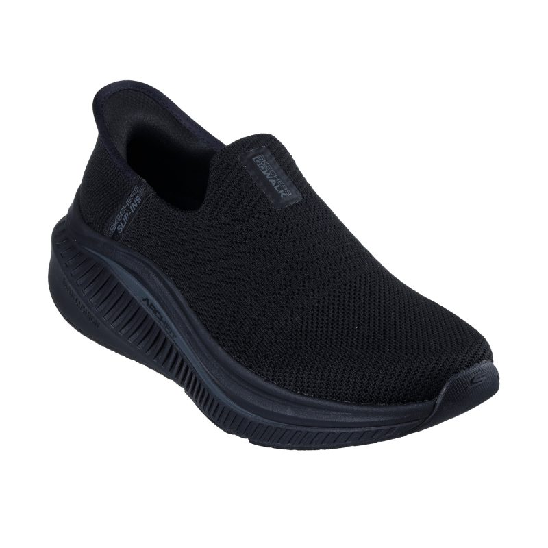 خرید کفش مشکی بدون بند زنانه آسان پوش اسکچرز مدل 125586 BBK Slip-ins: Go Walk Max Cushioning Arch Fit - Camila از کایانا اسپرتس