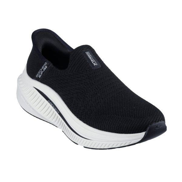 خرید کفش مشکی آسان پوش زیره سفید زنانه اسکچرز مدل 125586 BKW Slip-ins: Go Walk Max Cushioning Arch Fit - Camila از کایانا اسپرتس