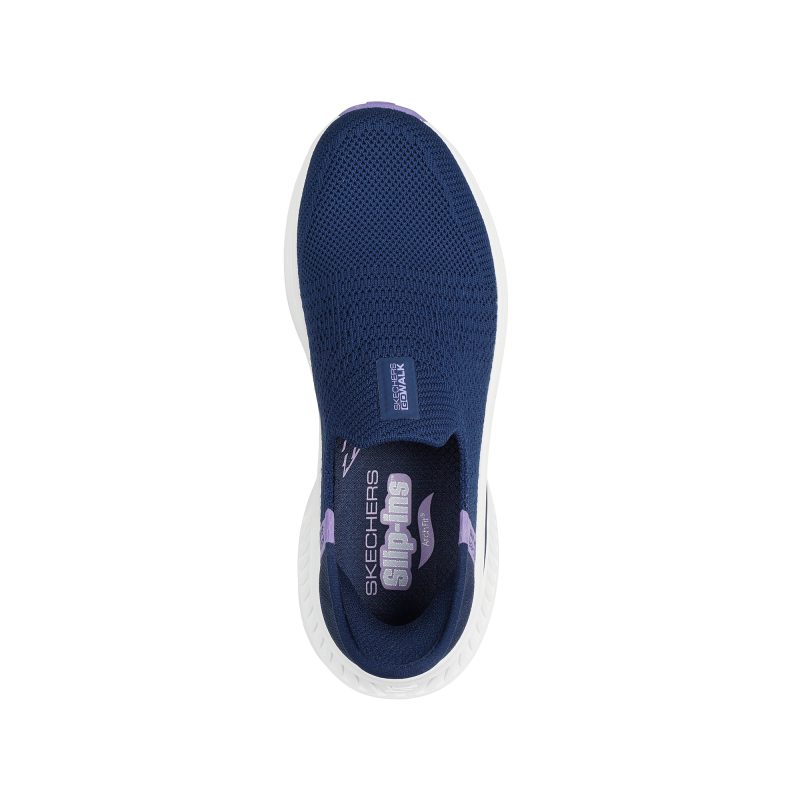 خرید کفش سرمه‌ای زنانه اسکچرز بدون بند مدل 125586 NVLV Slip-ins: Go Walk Max Cushioning Arch Fit - Camila از کایانا اسپرتس