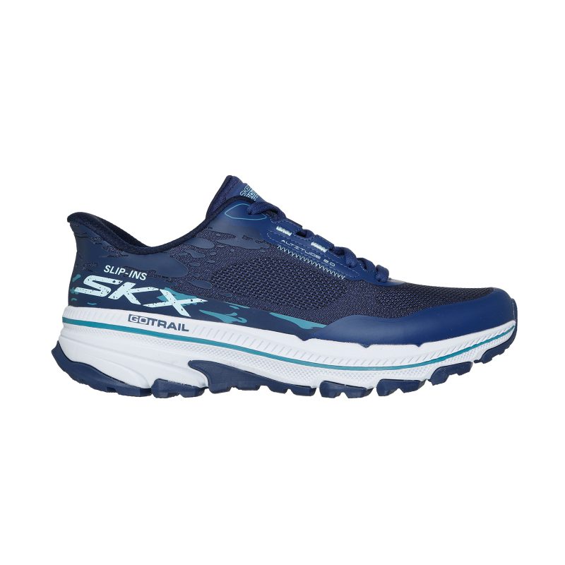 خرید کفش سرمه‌ای زنانه اسکیچرز اورجینال راحت پوش مدل 129532 NVAQ Slip-ins: Go Run Trail Altitude 2.0 – Utmost Tread از کایانا اسپرتس