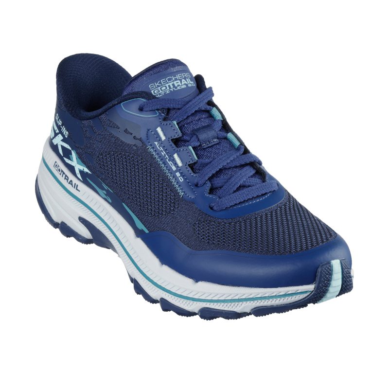 خرید کفش سرمه‌ای زنانه اسکیچرز اورجینال راحت پوش مدل 129532 NVAQ Slip-ins: Go Run Trail Altitude 2.0 – Utmost Tread از کایانا اسپرتس
