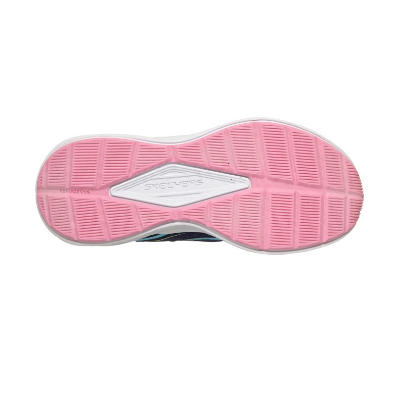 خرید کفش سرمه‌ای دخترانه اسکیچرز اصل مدل 303882L NVMT Microspec Tread - Hyper Speed از کایانا اسپرتس نمایندگی