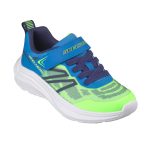خرید کفش آبی سبز پسرانه اصل اسکچرز مدل 404125L LMBL Microspec Velocity از کاینا اسپرتس