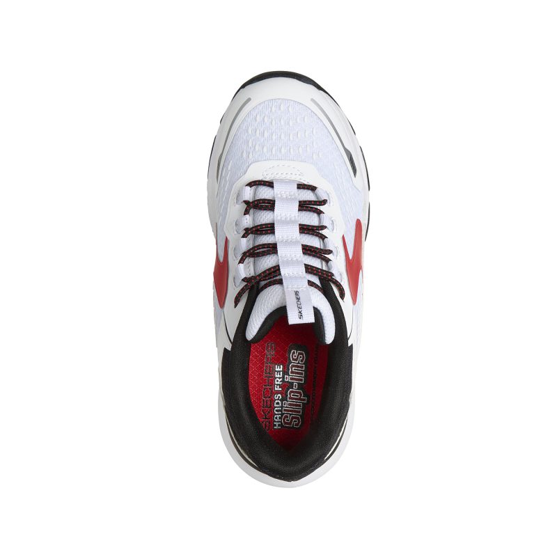 خرید کفش پسرانه راحت‌پوش سفید اسکیچرز اصل مدل 404203L WBKR Slip-ins: Glide-Step Plus - Vista - Lane از کایانا اسپرتس