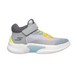 خرید کفش ساق‌دار طوسی پسرانه اسکیچرز مدل 406068L GYYL SKX Court Hype - Hooper-Hero اصل از کایانا اسپرتس