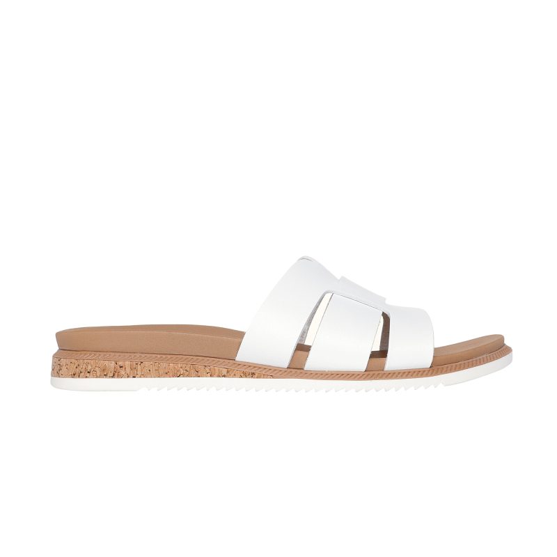 خرید دمپایی سفید زنانه اسکچرز اصل مدل 114707 WHT BOBS Desert Kiss Low - Peak Look از کایانا اسپرتس
