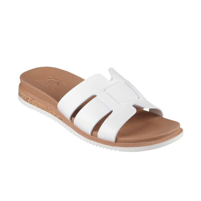 خرید دمپایی سفید زنانه اسکچرز اصل مدل 114707 WHT BOBS Desert Kiss Low - Peak Look از کایانا اسپرتس