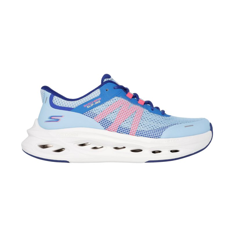 خرید کفش آبی زنانه اسکیچرز اورجینال مدل 129401 LTBL Slip-ins: Max Cushioning Glide-Step - Aberdeen از کایانا اسپترس