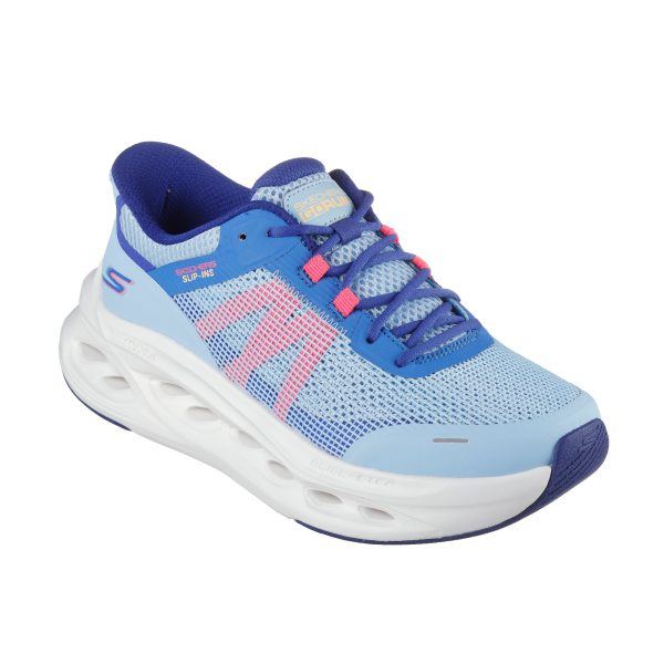 خرید کفش آبی زنانه اسکیچرز اورجینال مدل 129401 LTBL Slip-ins: Max Cushioning Glide-Step - Aberdeen از کایانا اسپترس