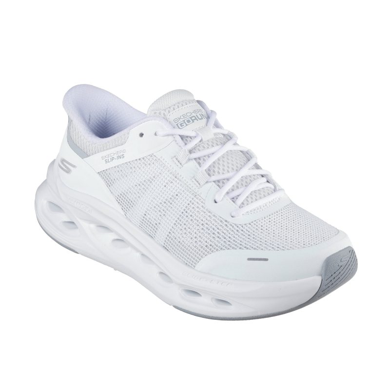 خرید کفش سفید رانینگ زنانه اسکچرز مدل 129401 WGY Slip-ins: Max Cushioning Glide-Step - Aberdeen از کایانا اسپرتس