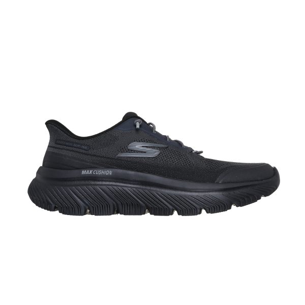 خرید کفش مشکی راحتپوش مردانه اسکچرز مدل 217128 BBK Slip-ins: Go Walk Max Cushioning Hyper Burst – Zoltar از کایانا اسپرتس