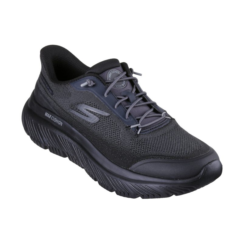 خرید کفش مشکی راحتپوش مردانه اسکچرز مدل 217128 BBK Slip-ins: Go Walk Max Cushioning Hyper Burst – Zoltar از کایانا اسپرتس