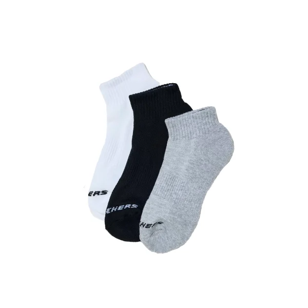 خرید جوراب مشکی، طوسی، سفید مچی زنانه اسکچرز مدل S111035C 007 بسته 3 عددی از کایانا اسپرتس