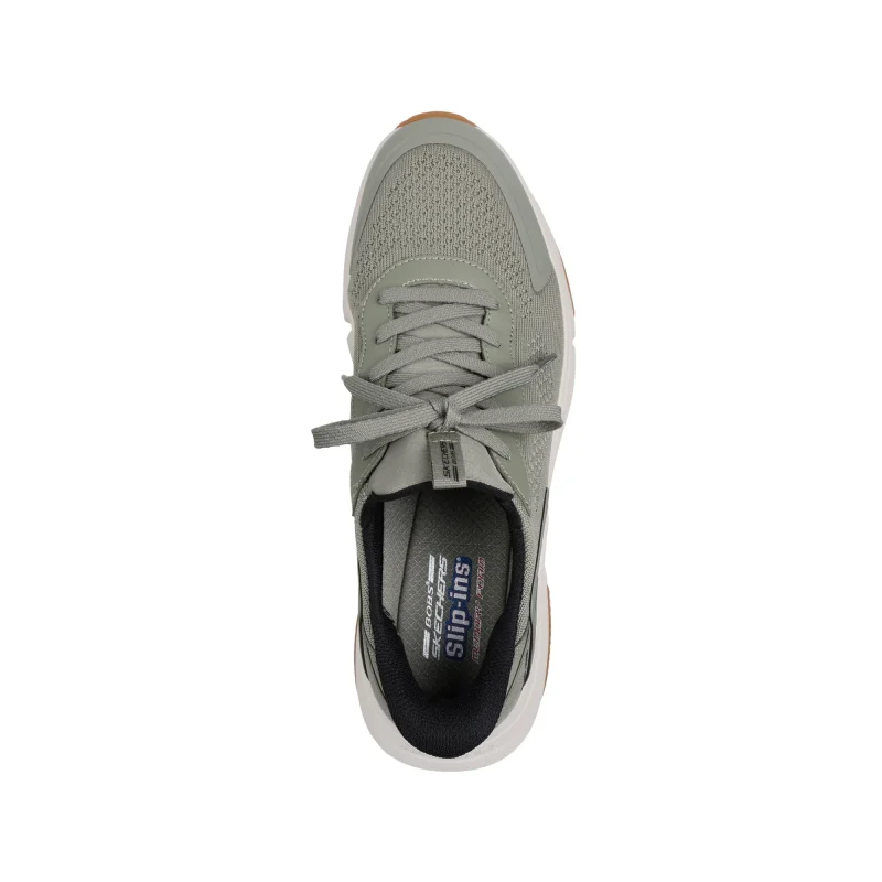 خرید کفش زیتونی روزمره مردانه اسکیچرز اورجینال مدل 118310 OLV Slip-ins: BOBS Sparrow Flex - Steady Edge از کایانا اسپرتس