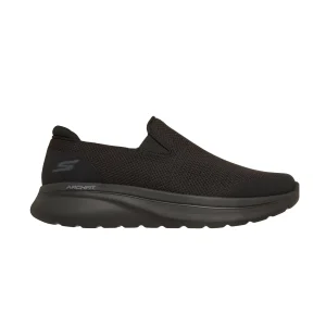 خرید و قیمت کفش بدون بند مشکی مردانه اسکچرز مدل 217074 BBK Relaxed Fit: GO WALK Arch Fit N-Joy - Talen از کایانا اسپرتس